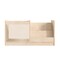 Flash Furniture Bright Beginnings Commercial Grade Modular Double Sided 2 Tier Wooden Classroom Book Display Shelf with Transparent Storage Bin, Natural MK-KE20789-GG - alternate 9